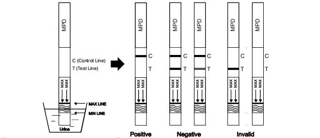 高い感受性1のステップ メチルフェニデートのリタリンの薬剤セリウムが付いている人間の尿のための急速なテスト キット