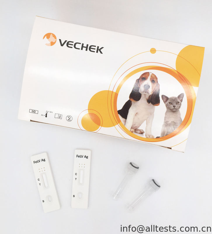 Feline Leukemia Virus Ag Test , Rapid Test Kits With High Stability
