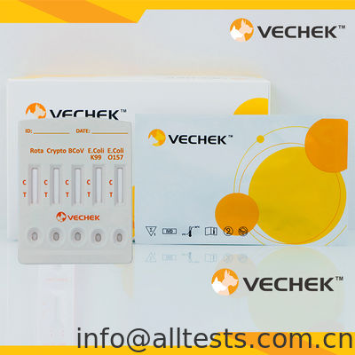 お買い得 ロタウイルス+クリプトスポリジウム+コロナウイルス+E. coli K99 +E. coli O157 抗原コンボラピッドテストカセット (糞便) オンライン