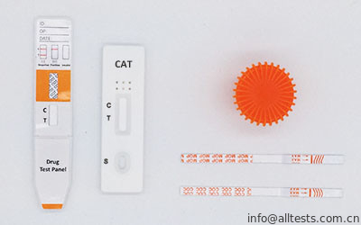 Good price 正確な150 ng/ml高くおよびセリウムは尿の急速な診断試験キットCAT急速なテスト計深器/カセット/パネルを証明しました オンライン