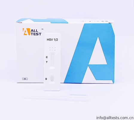 Good price 側面流れImmunochromatographicはHSV 1/2 IgG血清または血しょうのための急速なテスト カセットを試金します オンライン