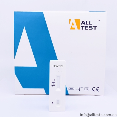 Good price HSV 1/2 IgG/IgM急速なテスト カセット側面流れのクロマトグラフの免疫学的検定 オンライン