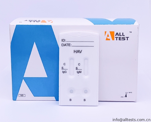Good price AccurateHAV IgG/IgMコンボの急速なテスト カセット（血清/血しょう）高い特定性の1つのステップ オンライン